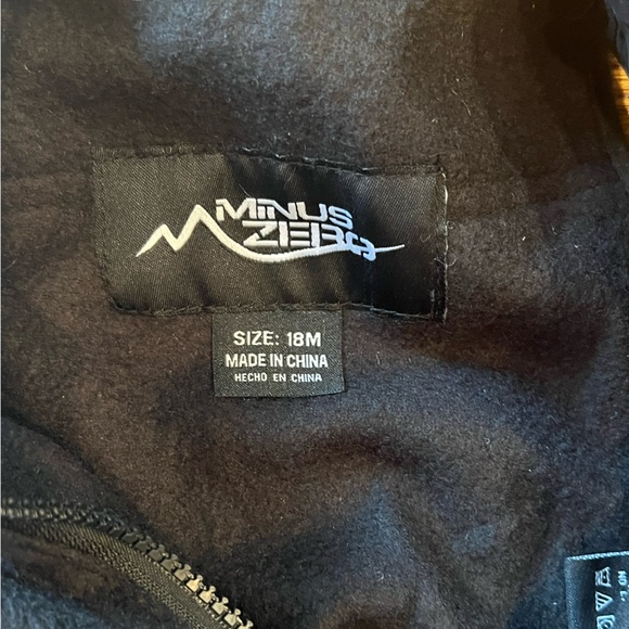 New with Tags Infant SnowSuit, Minus Zero, Size 18 months, Black - Picture 4 of 5